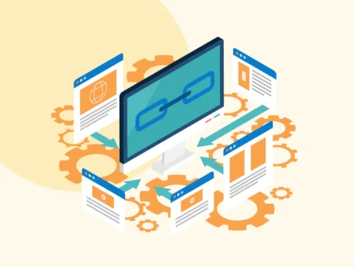 Illustration de liens entre plusieurs sites internet pour faire de l'obfuscation.