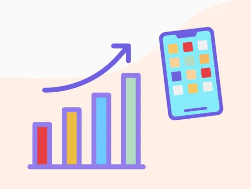 Graphique en augmentation pour le mobile first