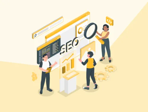 Illustration de personnes qui rédigent du contenu grâce à des outils de content spinning