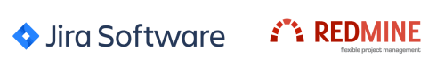 Logos Jira et Redmine