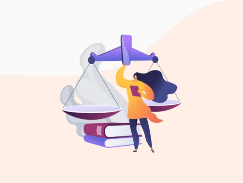 Illustration d'une personne qui fait appliquer la loi RGAA pour un site web accessible.