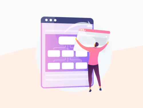 Illustration arborescence site simplifiée