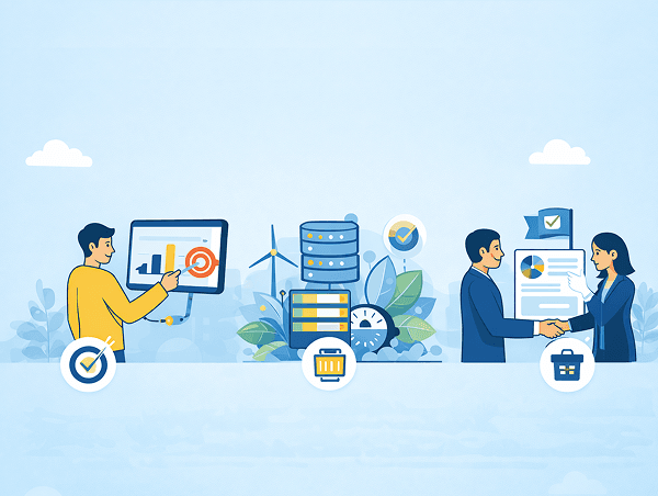 Illustration de l'alliance de la frugalité à la performance en entreprise