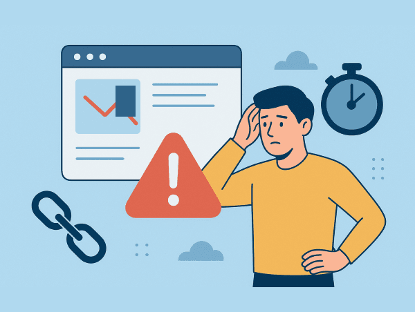 Illustration homme cherchant les causes de son taux de rebond élevé