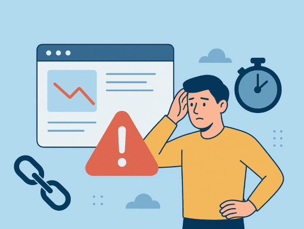 Illustration homme cherchant les causes de son taux de rebond élevé