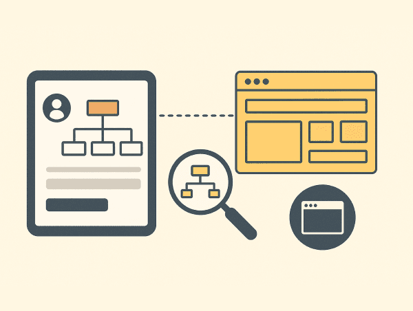 Illustration de la conception des maquettes d'un logiciel métier
