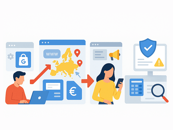 Illustration configuration du Google Merchant Center