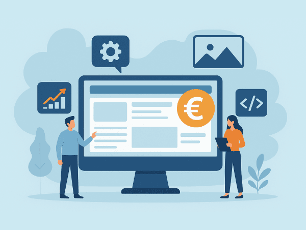 Illustration des critères impactant le prix d'un site vitrine