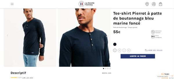 Elégant et léger, un nouveau site à l'image de La Gentle Factory