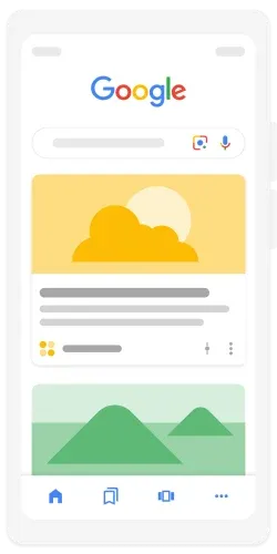 Illustration de google Discover