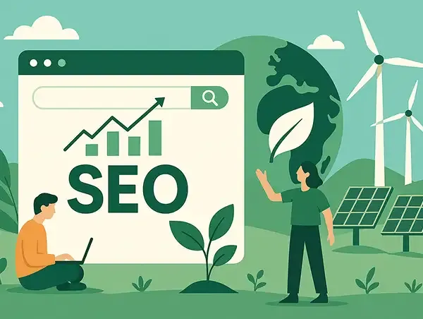 Illustration d'une courbe représentant l'importance du Green SEO dans les prochaines années