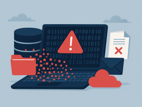 Illustration des risques de pertes de données