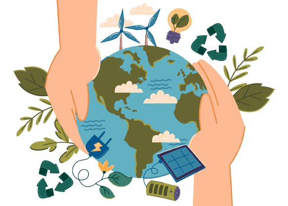 Une planète durable et l'écologie
