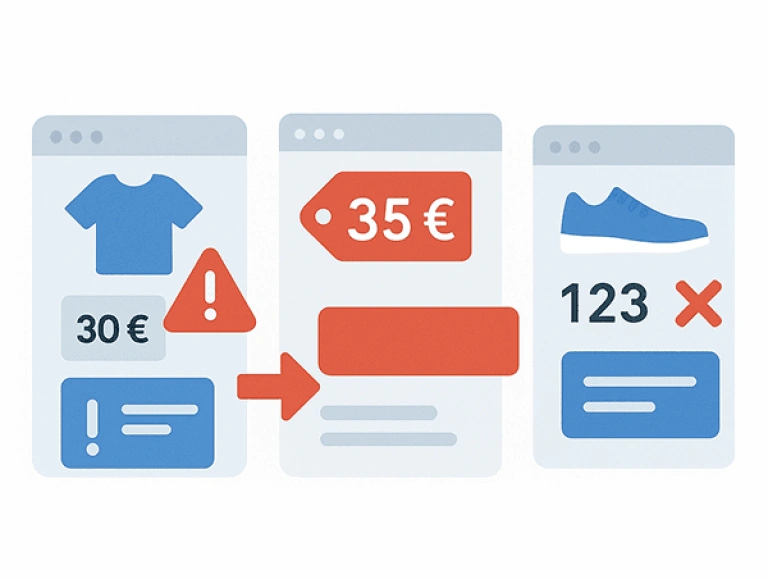Illustration des erreurs à évite dans les flux produits