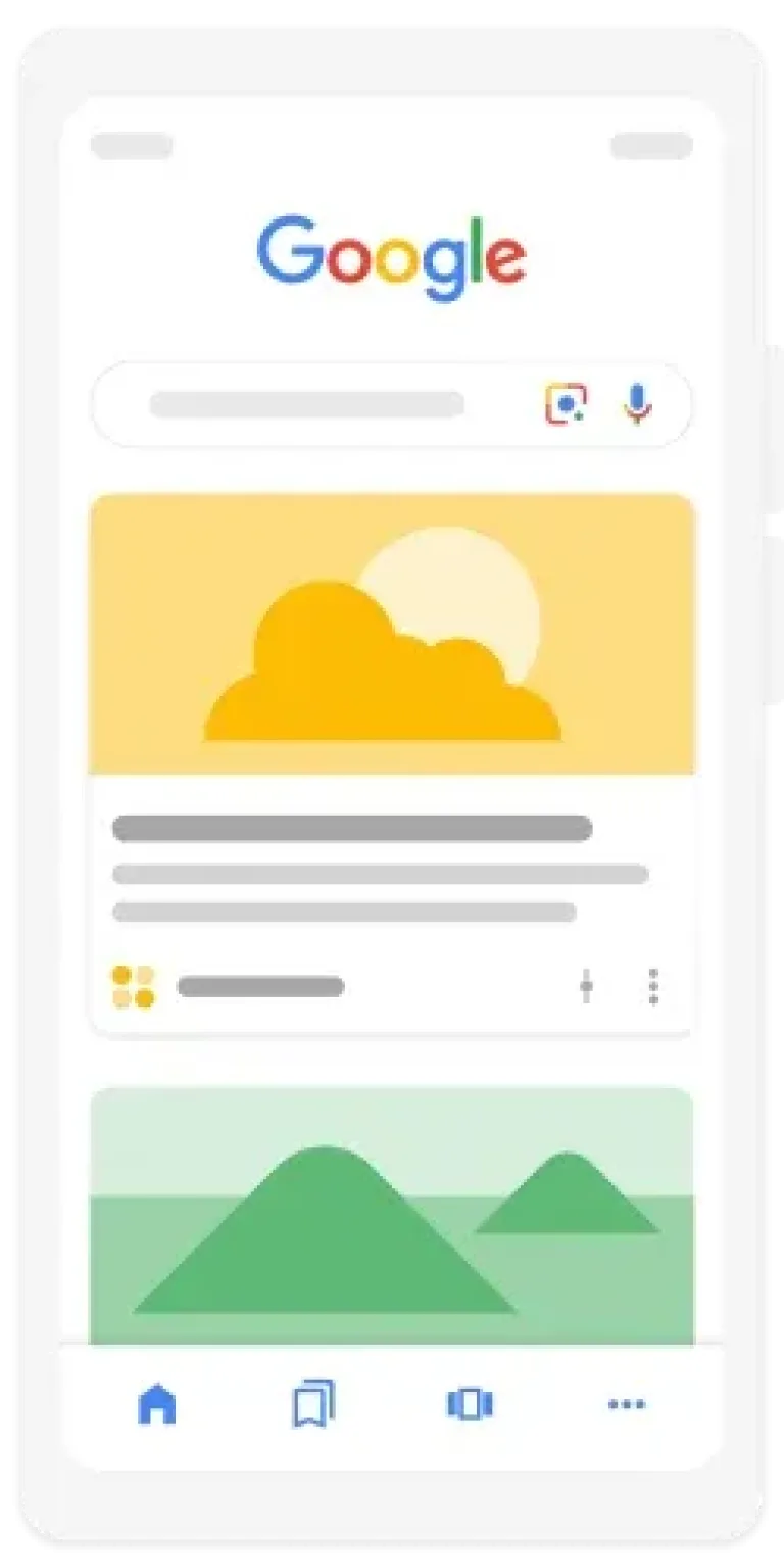 Illustration de google Discover