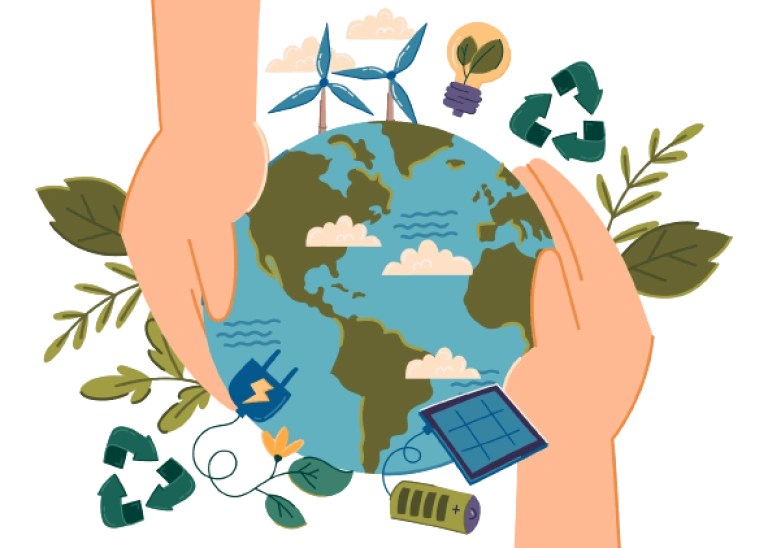 Une planète durable et l'écologie